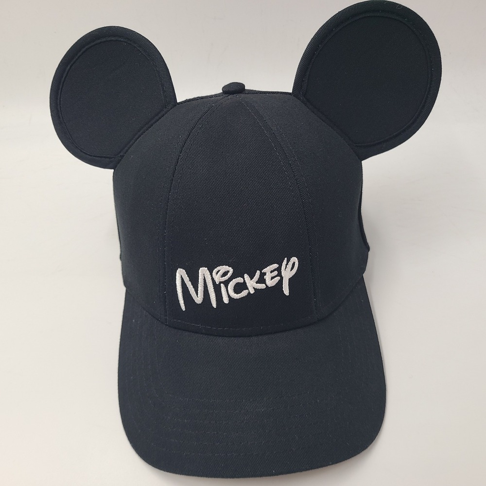 Mickey Mouse Hat Snapback Disney Black White Ears Souvenir Halloween Costume Men